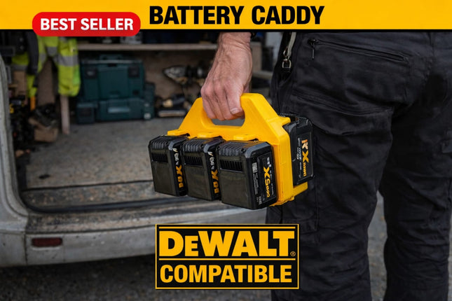 Caddy Carrier for 6 x Dewalt Batteries